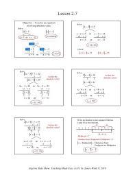 2 7 Solving Absolute Value Equations