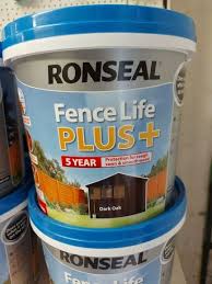 Ronseal Fence Life Plus Dark Oak 5