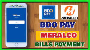 pay meralco bill using bdo pay e wallet