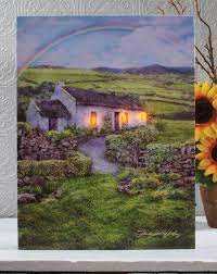 Farmhouse Irish Cottage Canvas Wall Art