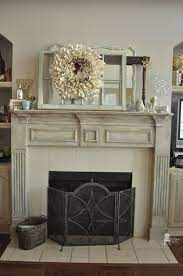 Chalk Paint Fireplace Mantel Vintage