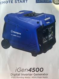 We did not find results for: Westinghouse Igen4500 Inverter Generator Westinghouse Outdoor Equipment