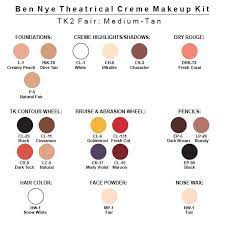 fair um dark ben nye theatre makeup kit