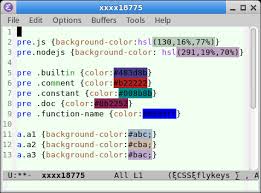 Emacs Working With Css Color Values