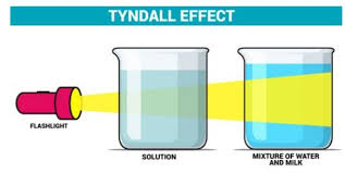 chemistry lab with a colloidal solution