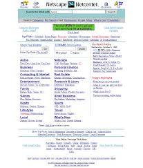 Netscape 1999 Timeline Web Design Museum