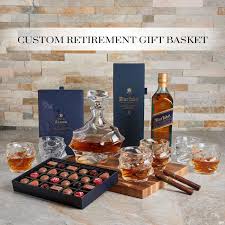custom retirement gift baskets are very