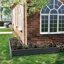 outsunny l shaped raised garden bed 82