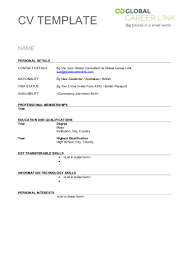 Put a single blank line before and after your. Blank Cv Format Download For Job Application Best Resume Examples