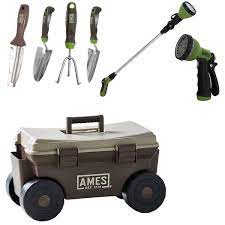 Rolling Cart Garden Tool Set