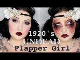 1920 s zombie flapper makeup tutorial