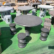 Table Marble Round Table And Chairs