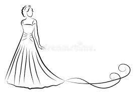 Ordenar e filtrar vestidos de noiva. Silhueta Da Noiva Noiva Do Esboco Noiva Em Um Vestido De Casamento Bonito Convite Do Casamento Vetor Ilustracao Do Vetor Ilustracao De Romantico Senhora 73084461