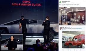 Wood, mdf, acrylic, plywood, poly carbonate, gpps, styrofoam, cardboard, forex, marble. Tesla Ceo Elon Musk Unveils Bizarre Cybertruck Electric Pickup But Botches Live Demo Daily Mail Online