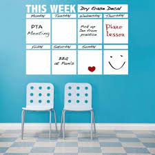 Dry Erase Wall Decal Bedroom Planner