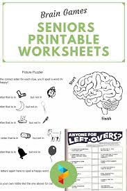 Solving math problems are both challenging and entertaining for many seniors. 10 Best Brain Games Seniors Printable Worksheets Printablee Com