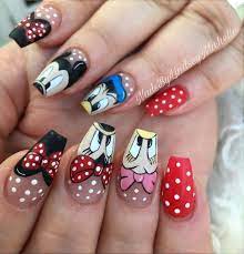 Disney nail art | Disney acrylic nails, Mickey mouse nails, Nail art disney