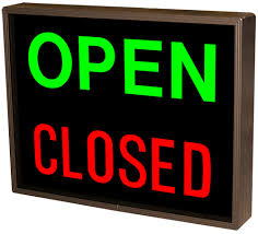 Open Closed 12 24 Vdc Led Sign