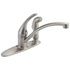 Maybe you would like to learn more about one of these? Single Handle Kitchen Faucet With Integral Spray B3310lf Ss Delta Faucet