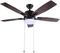 Monte carlo outdoor ceiling fan. Amazon Com Ceiling Fan 52 Inch Indoor Outdoor Ceiling Fans 5 Solid Wood Board Fan Blades Quiet Reversible Motor Led Light And Pull Chain Control Tacklife Cf01 Kitchen Dining