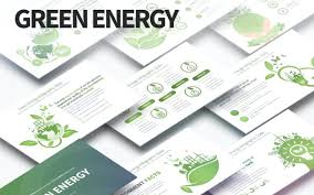 Zelená energie - Skluzavky PowerPoint infografiky