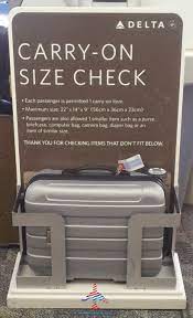 what is the real delta carry on size