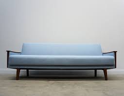 mid century danish 3 seat sofa bed in