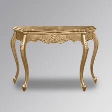 louis xv carved leg console table in