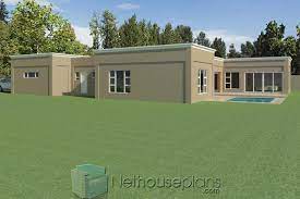 flat roof house plans south africa 4