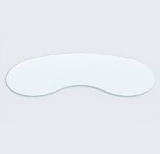 Glass Bean Kidney Shaped Glass Table