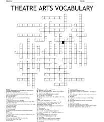 similar to theater terms crossword