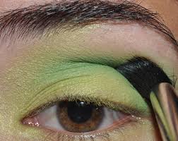 tutorial colorful green eyes
