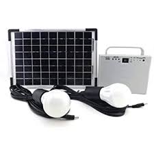 Amazon Com 10w Portable Off Grid Small Solar Power System For Home Lighting Kit With 2 Led Lights Solar Panel And Battery For Camping Fishing Charge Garden Outdoor