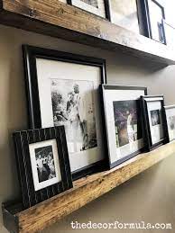 how to decorate picture ledges the