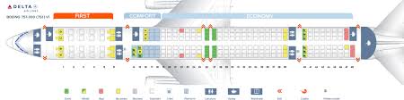Seat Map Boeing 757 300 Delta Airlines Best Seats In Plane