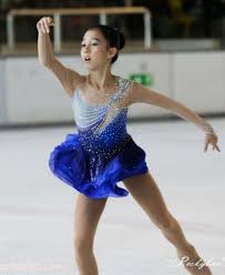 blue ice skating dress s color