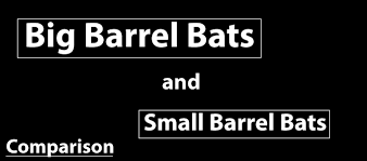 Comparison Between Big Barrel Bats And Small Barrel Bats