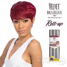 Outre Velvet 100 Remy Human Hair Weaving Velvet Brazilian Roll Up 44pcs 2 3 4 Closure