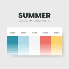 summer color palette or color schemes