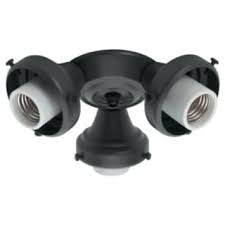 Pull chain switch has electrical current going into it but no current going out to the lights when chain is pulled. Hunter 99140 Black Multi Arm Fitter 3 Light Ceiling Fan Light Kit Lightingdirect Com