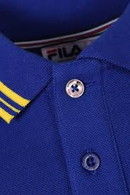 Men's royal blue slim fit dress shirt fabric: Fila Vintage Tipped Polo Shirt Royal Blue Yellow Ss21mef002