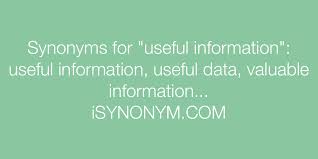 useful information synonyms isynonym