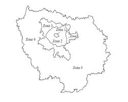 zones division in paris metropolitan
