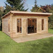 Forest Mendip 5x4m Log Cabin Garden