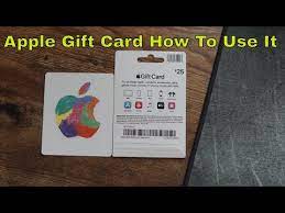 how to use an apple gift card you