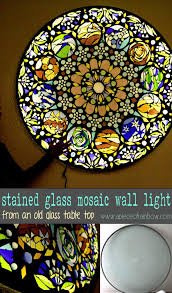 How To Make Stained Glass Mosaic Wall Light