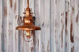 Outdoor Copper Electric Wall Sconce