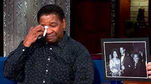 Denzel Washington tears up talking ...