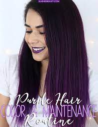 purple hair color maintenance routine