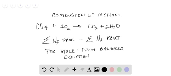 Solved The Combustion Of Methane Can Be